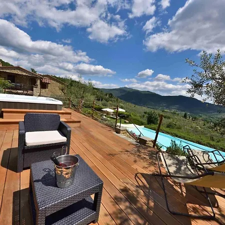 فيلة Moriello Sleeps 8 Pool Wifi كاستيجليون فيورنتينو